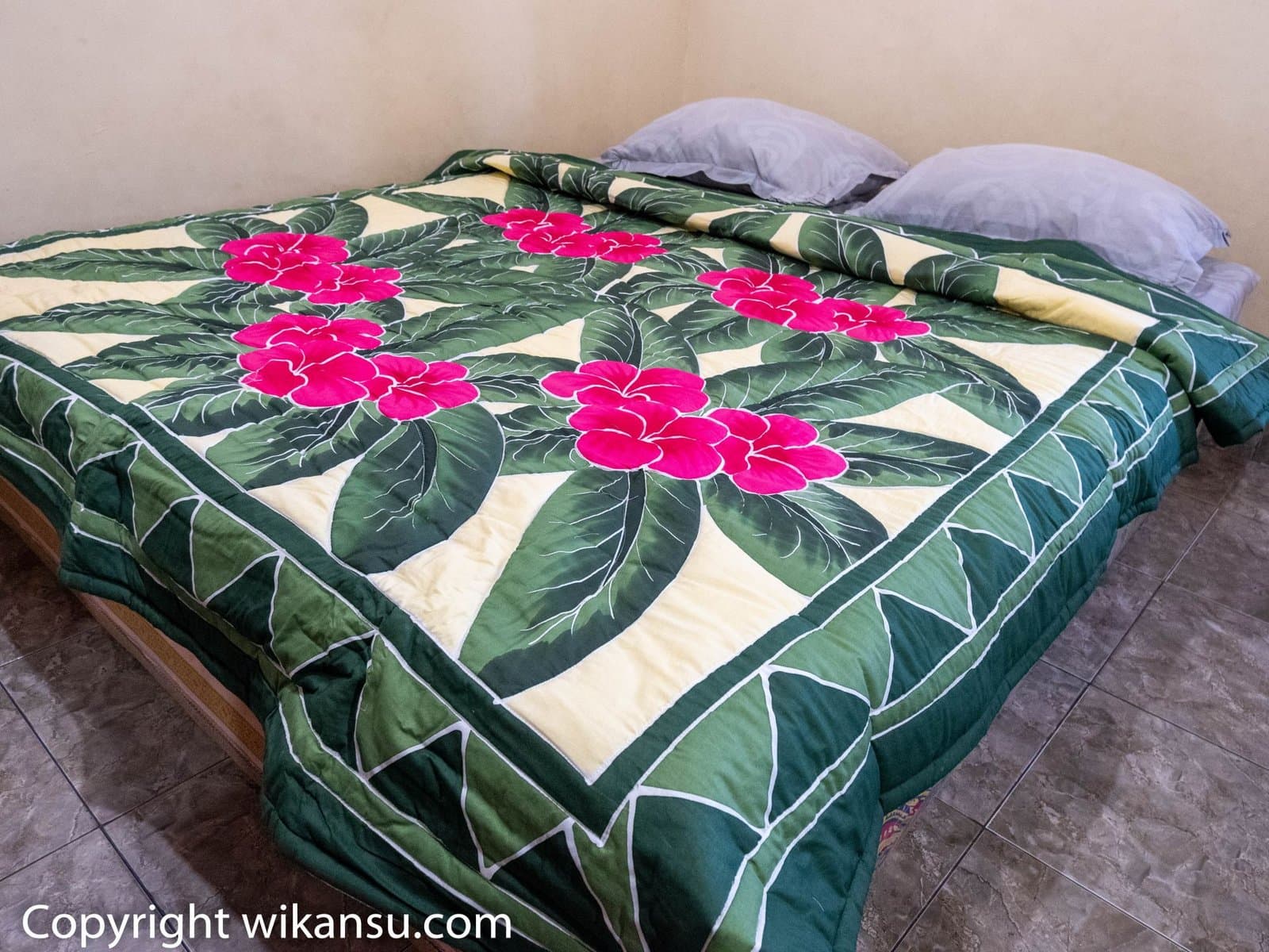Bottle Green Frangipani Flowers