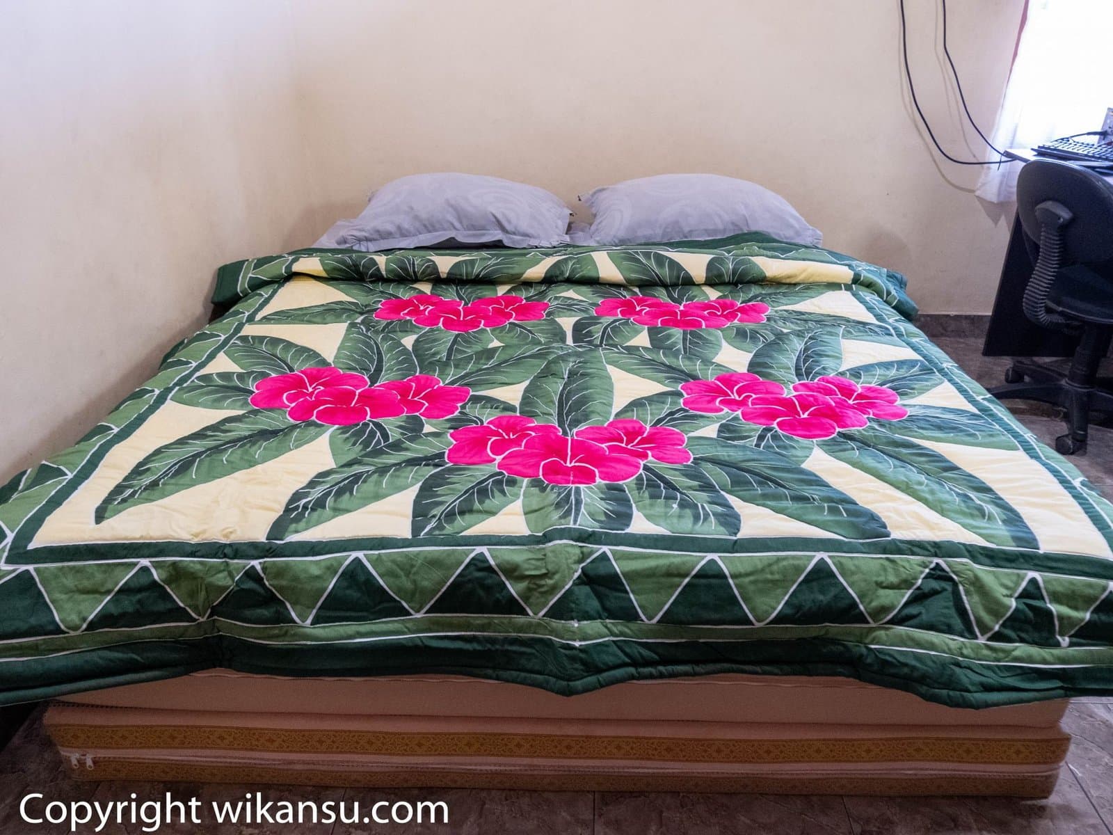 Bottle Green Frangipani Flowers