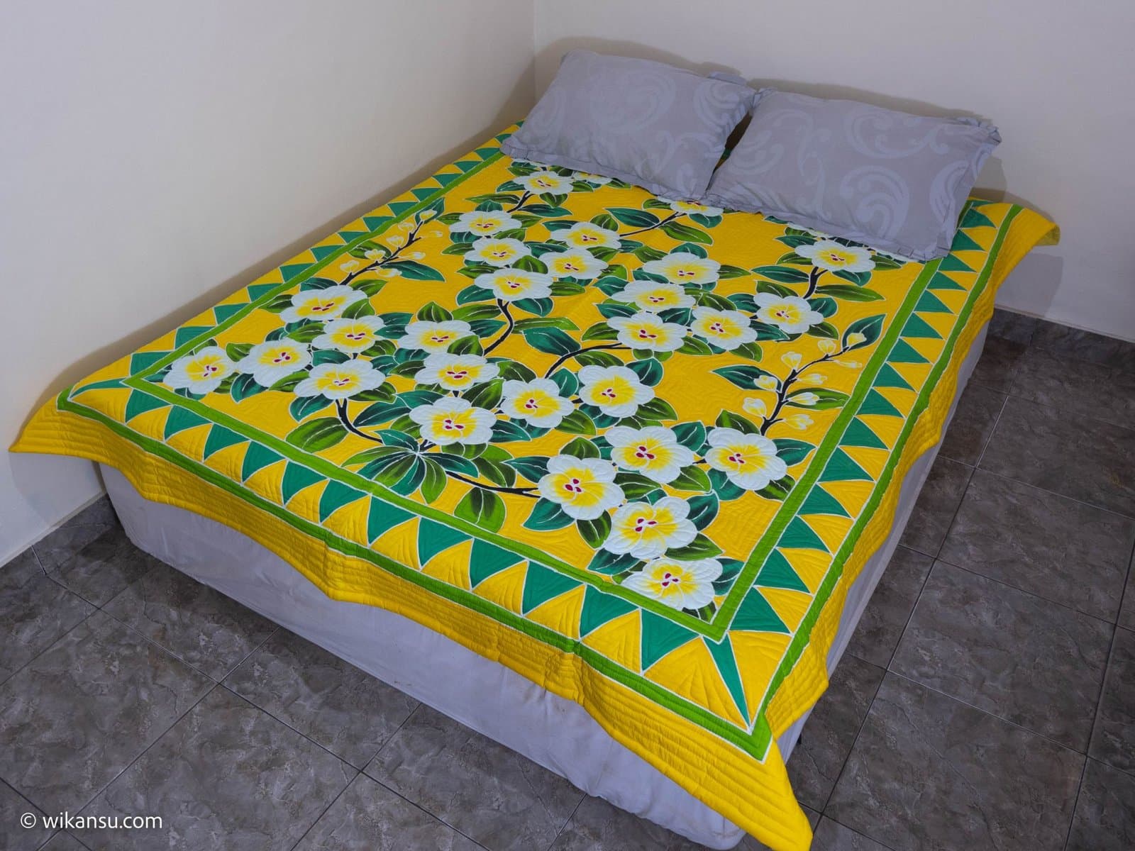 Yellow Bali Frangipani Flowers (Full Stitch)